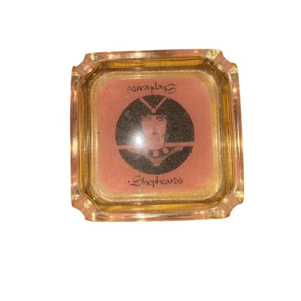 Vintage Shepherd's Glass Ashtray Casino Memorabilia Collectible